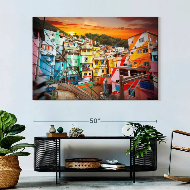 Nicci Favela Homes In Brazil, 34" H x 51" W