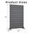 72"x 47" Outdoor Rectangular Metal Privacy Screen