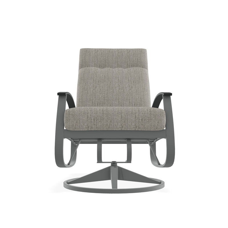 Belle Isle Outdoor Lounge Chair, Graphite, Proven Denim