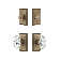 Nostalgic Warehouse Studio Entry Set with Crystal Victorian Knob