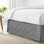 Shay Solid Gray Cotton Bedskirt