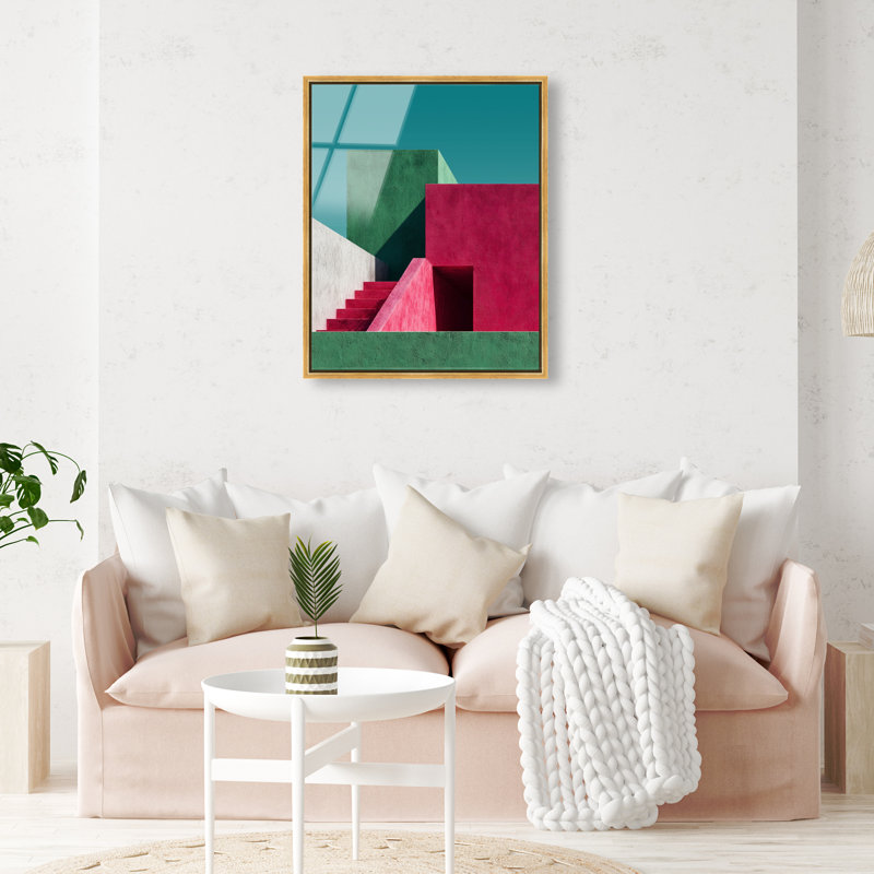 Minimalist Maze I High-Gloss Frameless Acrylic Glass Wall Art Abstract Print by Oliver Gal, Ready to Hang, 16 x 20