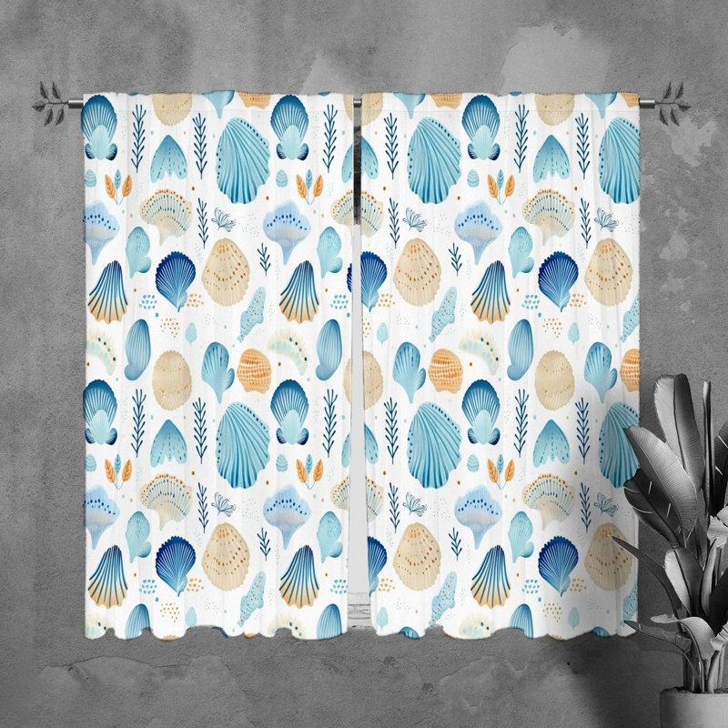 Paire de rideaux obscurcissant en polyester Deltrice, L 40 po x L 61 po