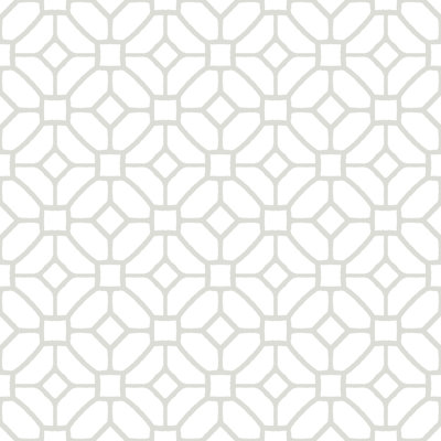 Lattice 30.48 x 30.48 cm Vinyl Tile in White/Grey 10 Per Pack
