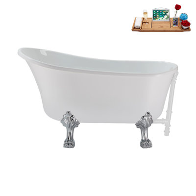 51.2'' x 25.6'' Soaking Acrylic Bathtub
