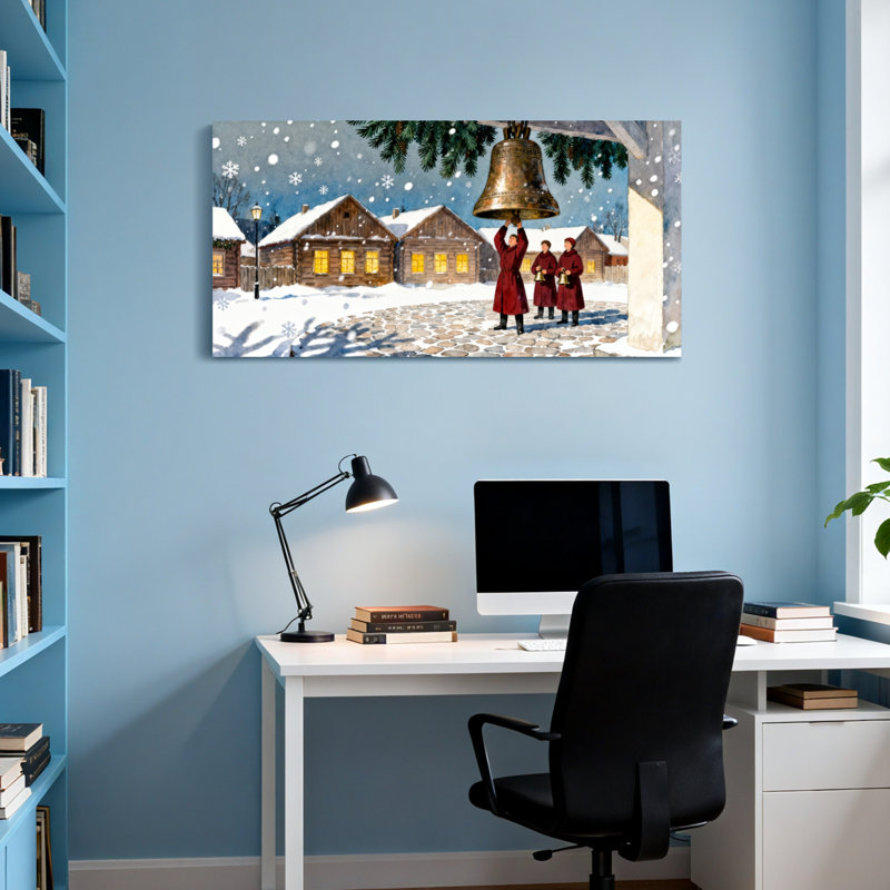 Village d'hiver de Noël, H 16 po x l 32 po