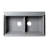 33.86'' L Double Bowl Granite Kitchen Sink-95312610