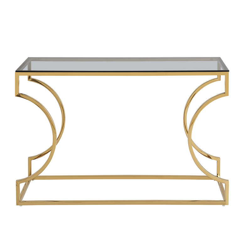 Antaeus 120cm Glass Top Console Table