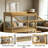 4-Tier Display Cabinet With Acrylic  Flip Up Door, Foldable Curio Cabinet Collection Storage Organizer Showcase Bookcase-512158864