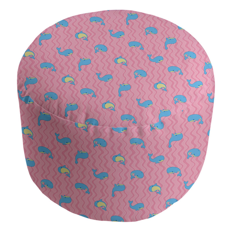 Repose-pieds Avicia, Bleu lierre / rose