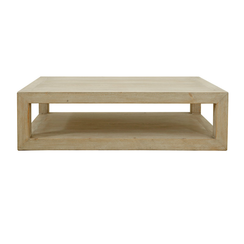 Natsumi Solid Wood Coffee Table, White