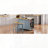 Mobile Kitchen Island with Drop Leaf and Open Side Storage Racks-1368944344