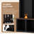 Farmhouse Wooden Style Hall Tree With Arched Design – Practical Walnut Storage Bench With 5 Black Hooks And Minimalist 4-In-1 Shoe Cabinet For Entryway & Mudroom, Black-84027626