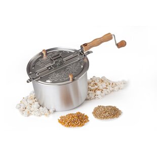 Great Northern Popcorn Stainless Steel Popcorn Popper - Stovetop Popcorn  Maker with Hand Crank and Vented Lid - 6.5 Quart Capacity for Movie Theater  Style Popcorn in the Cooking Pots department at