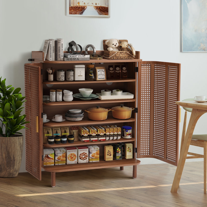 20 Pair Shoe Storage Cabinet, Walnut
