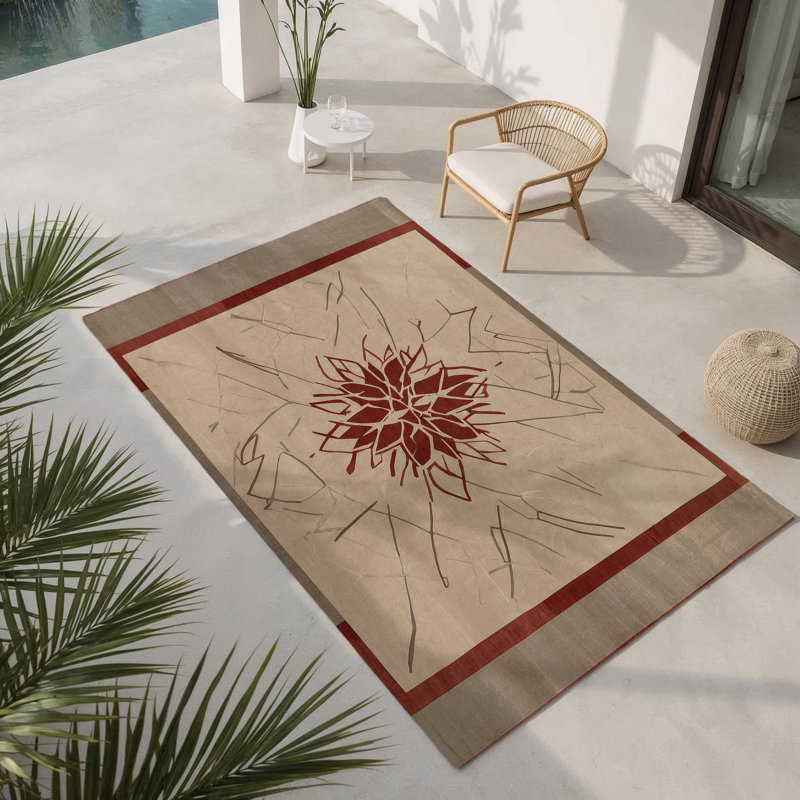 Vertex Harmony Indoor And Outdoor Area Rug, Rectangle 4' x 6'