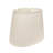 White Linen Pleated Oval Lamp Shade