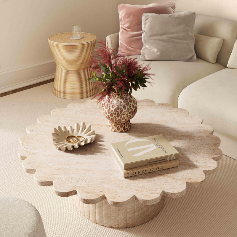 Oreiller carré en chenille Tipy Upicyclle, Crème, crème, H 24 po x l 24 po