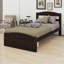 Lit plateforme simple avec rangement en bois massif Granita-507456208