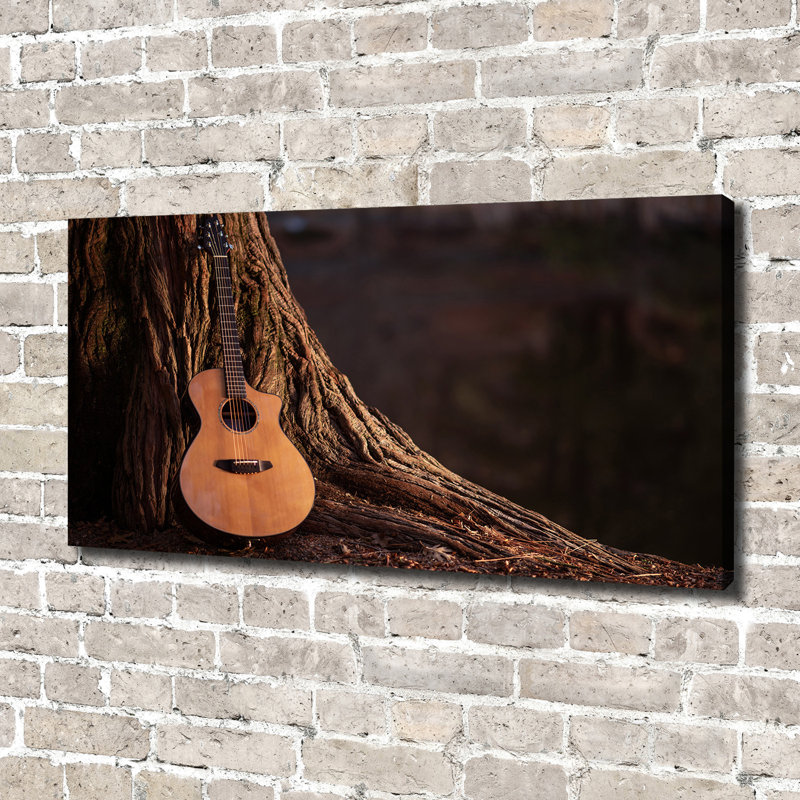 Acoustic Guitar - Wrapped Canvas Print
