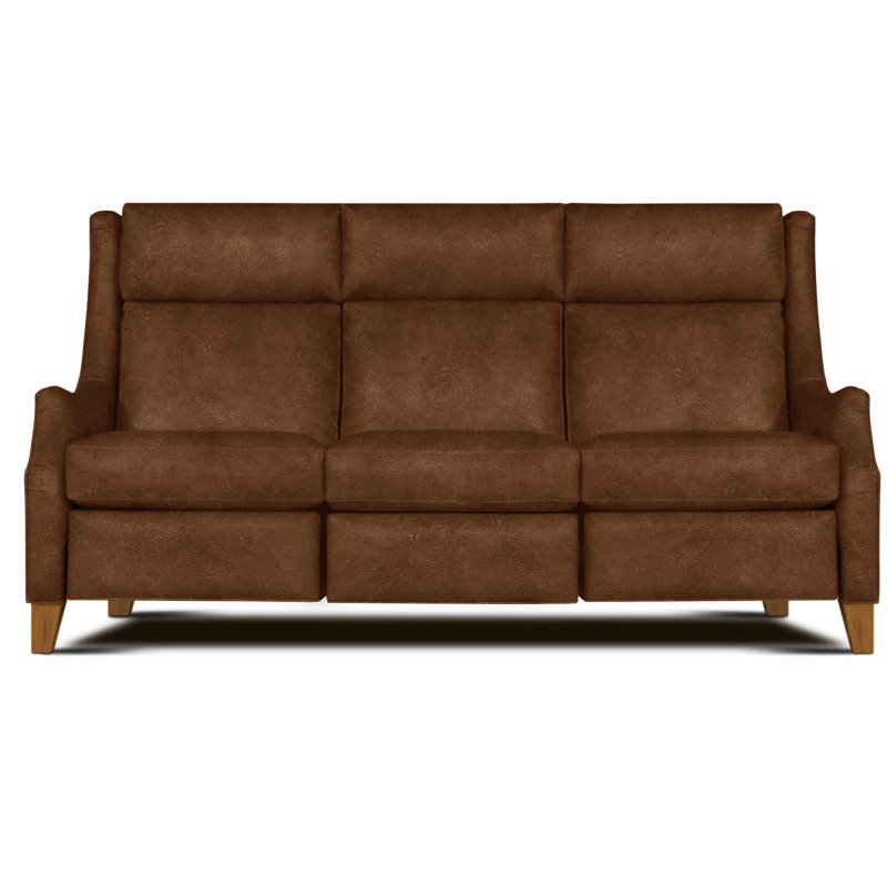 Talisman Reclining Sofa, Sequoia Sundance Genuine Leather