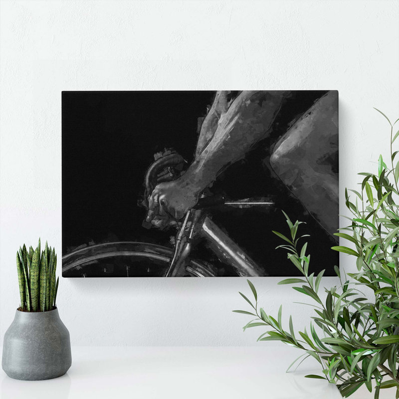 Cycling in Abstract - Wrapped Canvas, 60cm H x 91cm W x 3cm D