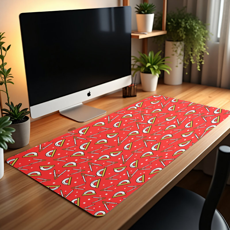 Polyester Desk Pad, 14.4x12.1
