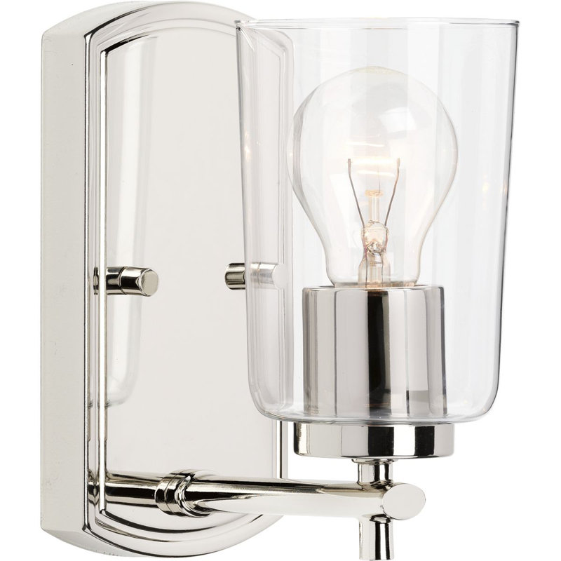 Kilpatrick Dimmable Bath Sconce, Polished Nickel