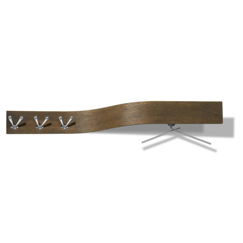 Wave Wall Wall Hook, Swamp Green