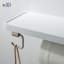 Porte-papier hygiénique avec tablette Deco nickel brossé KBA1207BN, simple