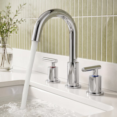 Widespread Bathroom Faucet 2-handle Bathroom Sink Faucet with Drain Assembly