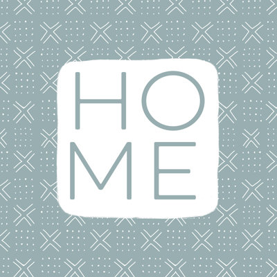 Home Mudcloth - Wrapped Canvas Print