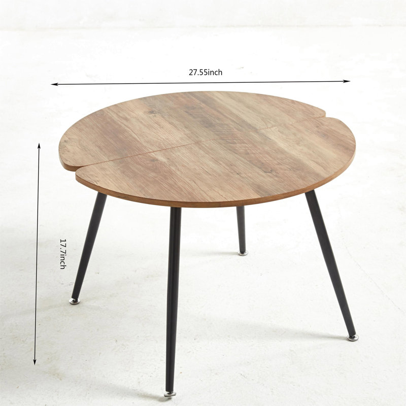 Table de salle à manger Karanfila, H 17,79 po x L 27,64 po x l 27,47 po