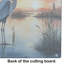 Planche à découper en verre Blue Heron
