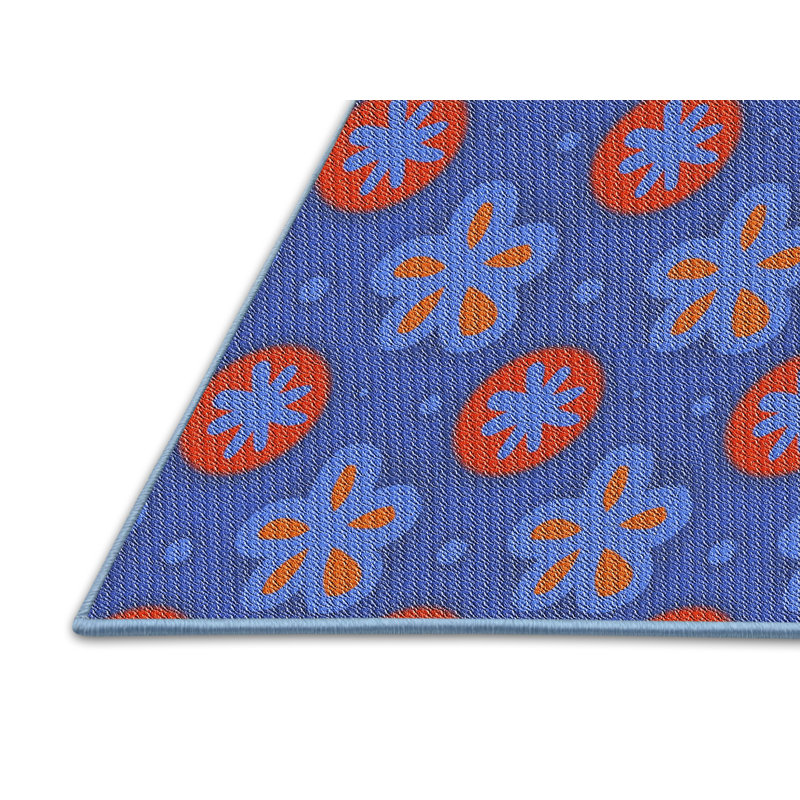 Mauve Non disponible/rose Tapis décoratif, Rectangle 2 pi x 4 pi