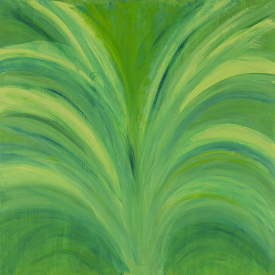 Green Grass Painting by Joyce Creiger