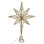 Kurt Adler 19.7-Inch Battery Operated LED Lighted 8-Point Gold Metal Star Tree Topper