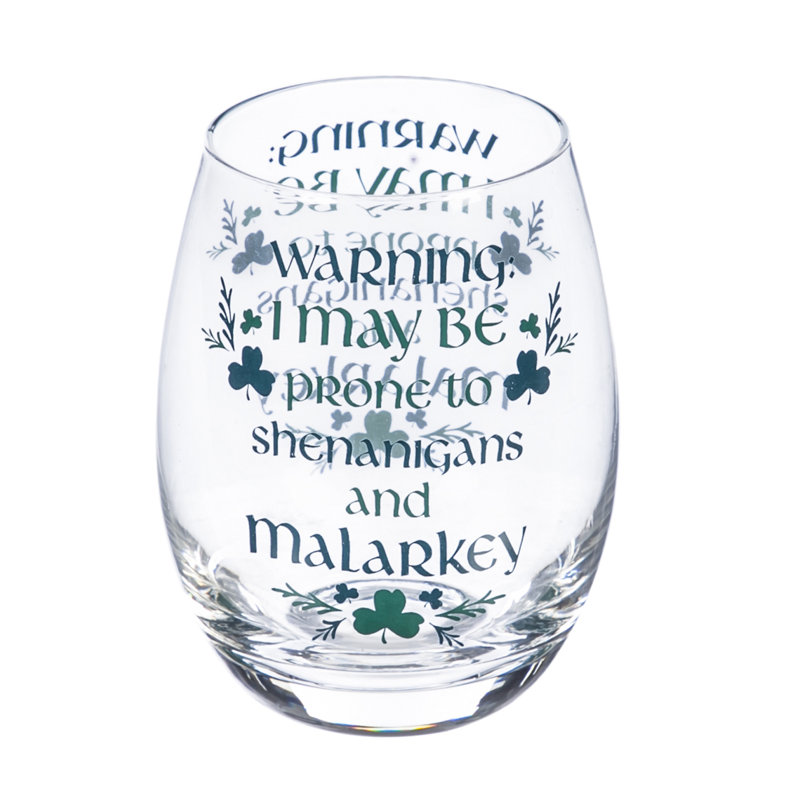 Verre à vin sans pied 17 oz celtique souvenirs