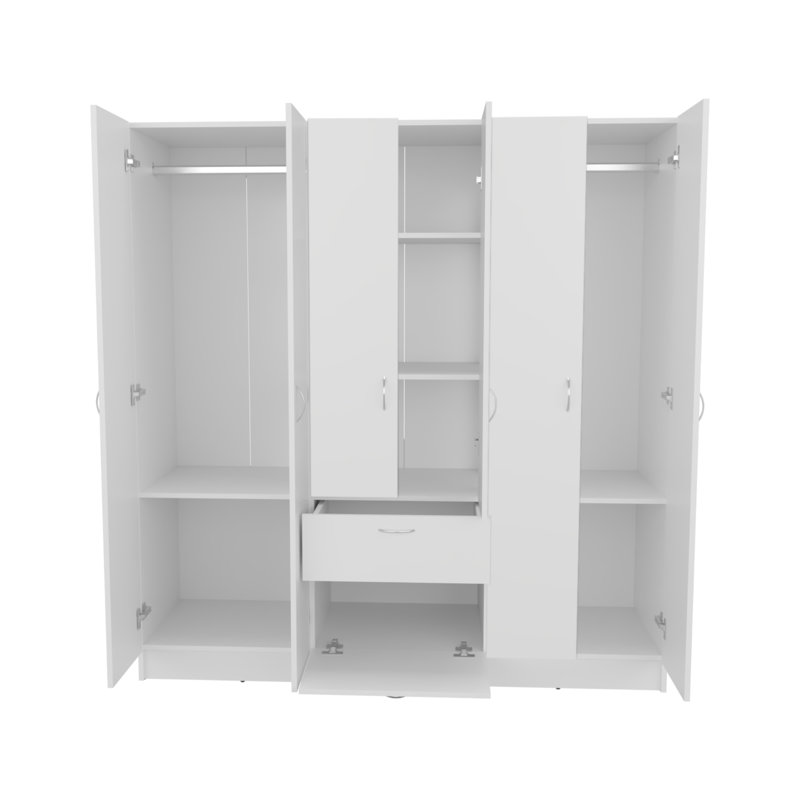 Rangement pour garde-robe Olin, Blanc