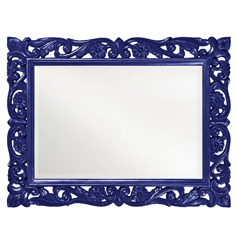 Miroir décoratif traditionnel biseauté, Marine