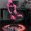 Latitude Run® Adjustable Faux Leather Swiveling Gaming Chair Game Chair with Footrest in Pink