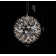 Mercuri 92-Light Chrome Globe Dimmable LED Chandelier