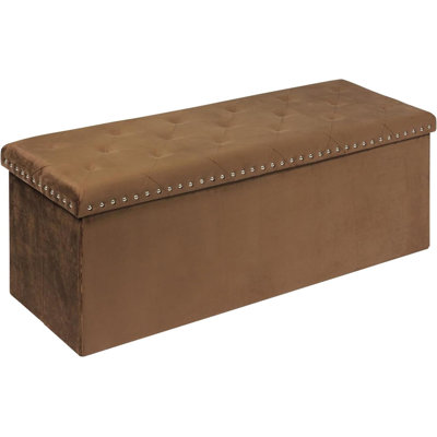 Moraine Microfiber / Microsuede Upholstered Storage Bench