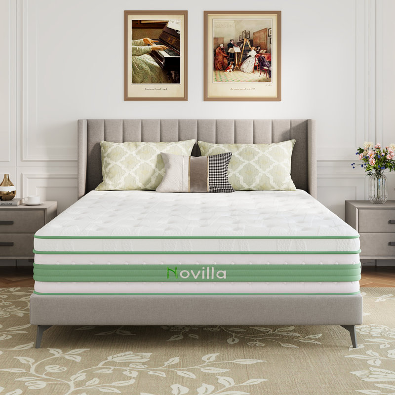 Matelas hybride Novilla, Très grand californien, 12"