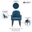 Fauteuil sophistiqué rembourré en bois classique