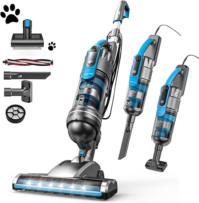 Pinetan Powerlift Lightweight Upright Vacuum Cleaner, Corded 600w
