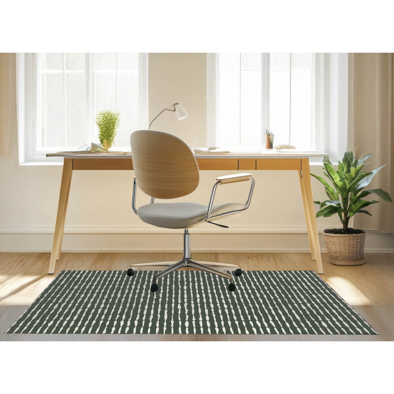 Tapis de bureau léger Chuck, L 5 pi x L 3 pi, Taupe