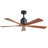 52" Modern 5-blade Without Light Ceiling Fan With Remote Control And Timing Function-766085910