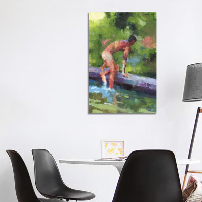 Summertime 1 Piece Wrapped Canvas Painting