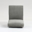 Module de siège modulaire sans accoudoirs, canapé modulaire en velours côtelé, fauteuil d'appoint modulaire sans accoudoirs avec coussin de dossier, gris-284298780